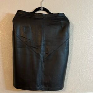 Rafaell leather skirt